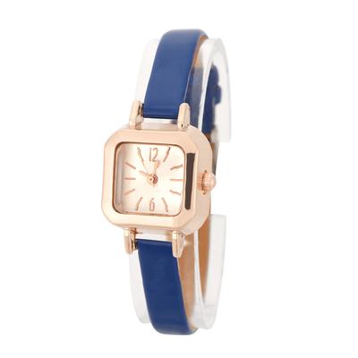 Modische Damen Quarz Armbanduhr Analog PU Armband Armbanduhr