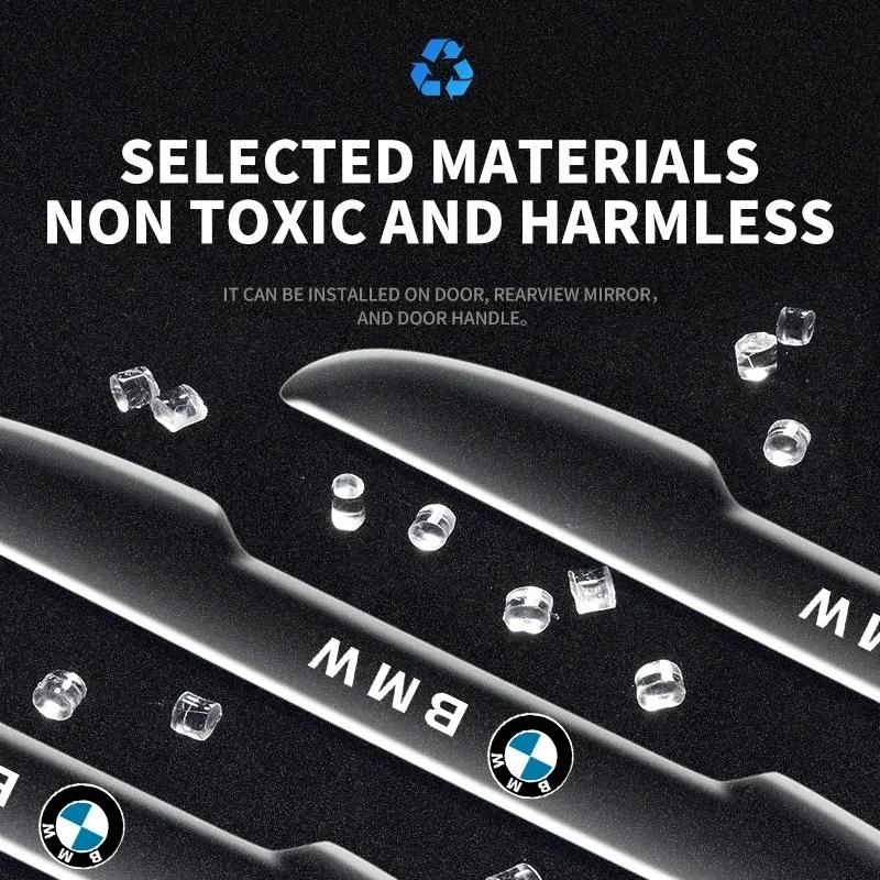 4 Stück/Set Transparenter Auto-Tür-Kollisionsschutz Stoßstangenleiste Aufkleber für BMW E46 E90 E60 F10 F30 E39 E36 F20 E87 G30