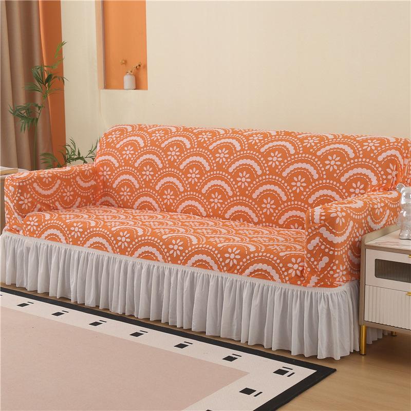 Thick Sofa Cover With Skirtastic Couch Cover1/2/3/4 Seater Sofa Protective Cover For Living Room