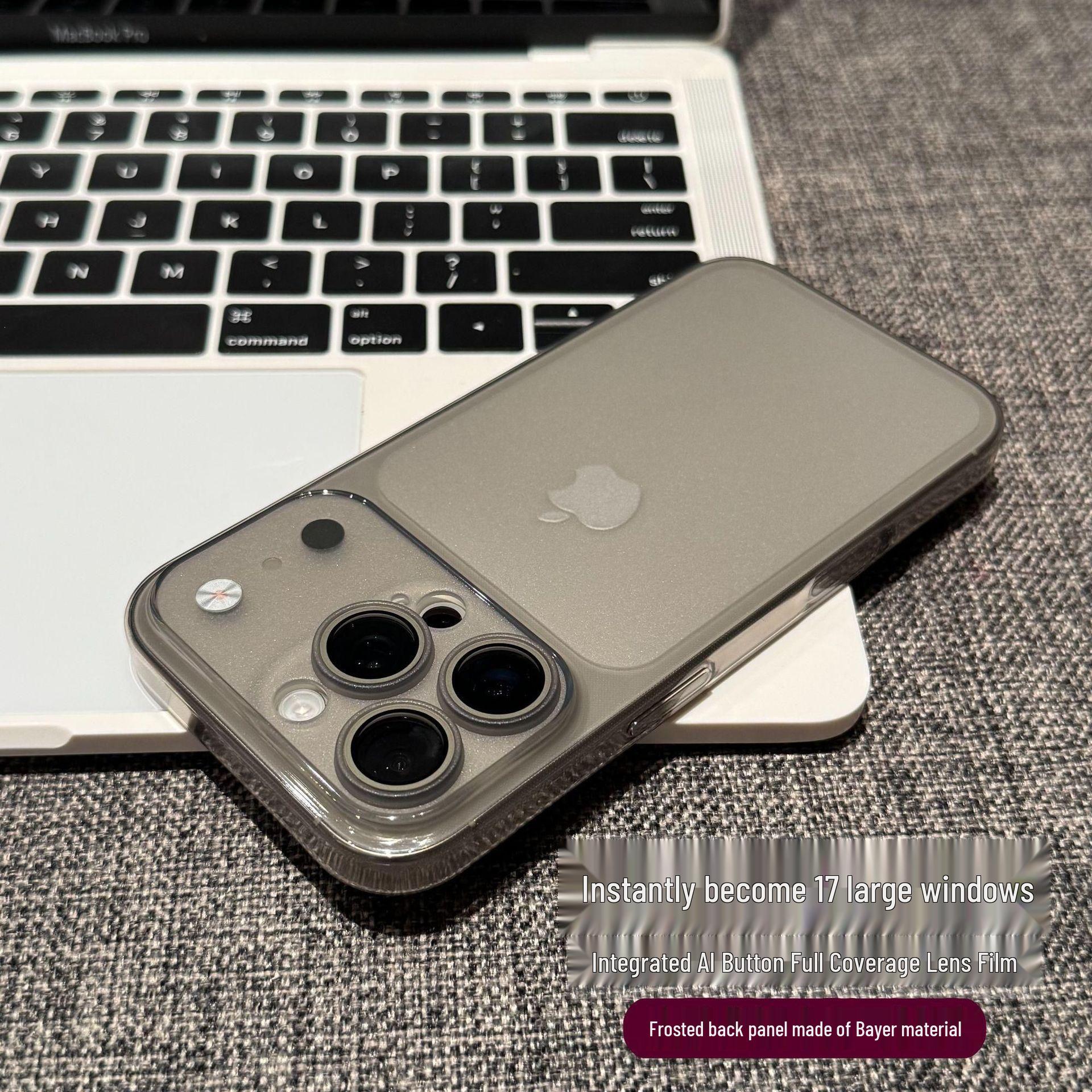 

Ultra-Thin Bayer iP16 Pro Large Window Phone Case with Lens Film for Apple 14/15/12/13 12