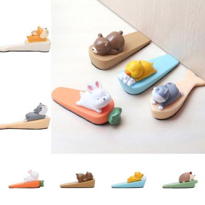 Cartoon Anti-collision Door Holder Stopper Mute Safety Protector Stopper Plug for Door Reusable Soft Door and Wall Stopper Floor