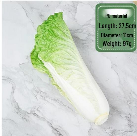 Artificial Vegetable Set: Eggplant, Cabbage, Cucumber, Celery, Spinach - Kitchen Decoration