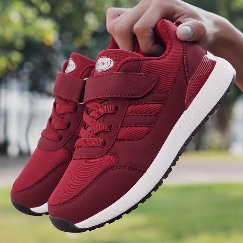 Middle-aged and Elderly Sports Shoes 2025 Summer and Autumn New Casual Men and Women Couples Factory Direct Sales Velcro Walking Shoes