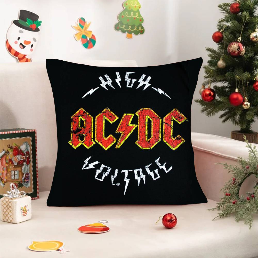 Hot AC-DC Rock Band  Pillowcases cushion covers living room sofas home decor gifts