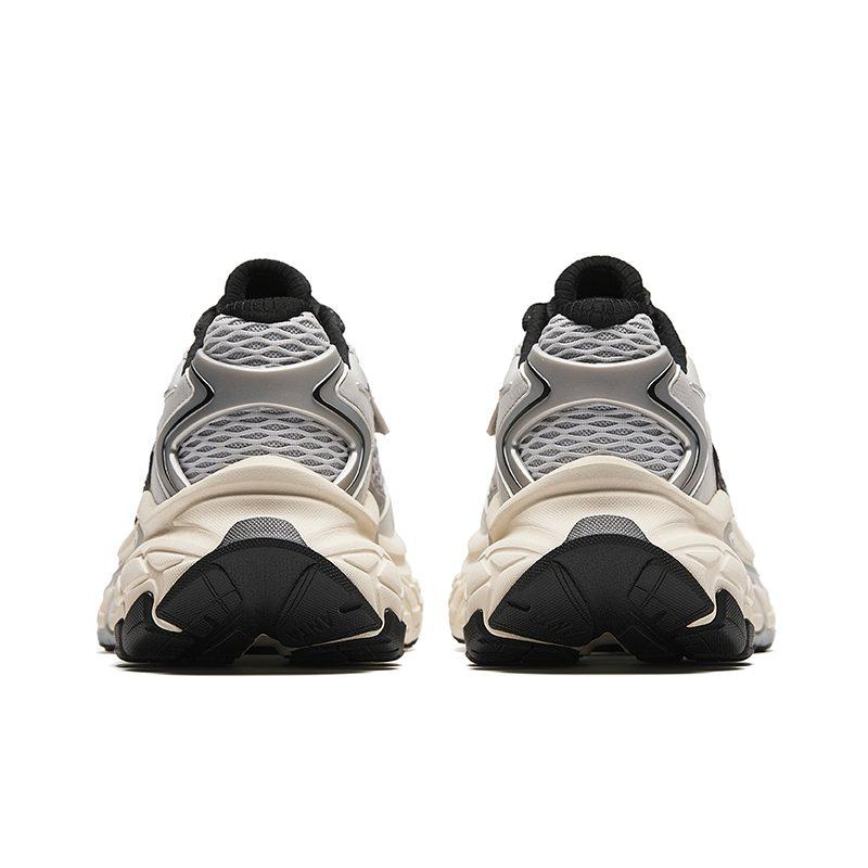 Anta Cushioning Slip Resistant Abrasion Resistant Low top Chunky Sneakers Men's Gray Silver 912418880-1