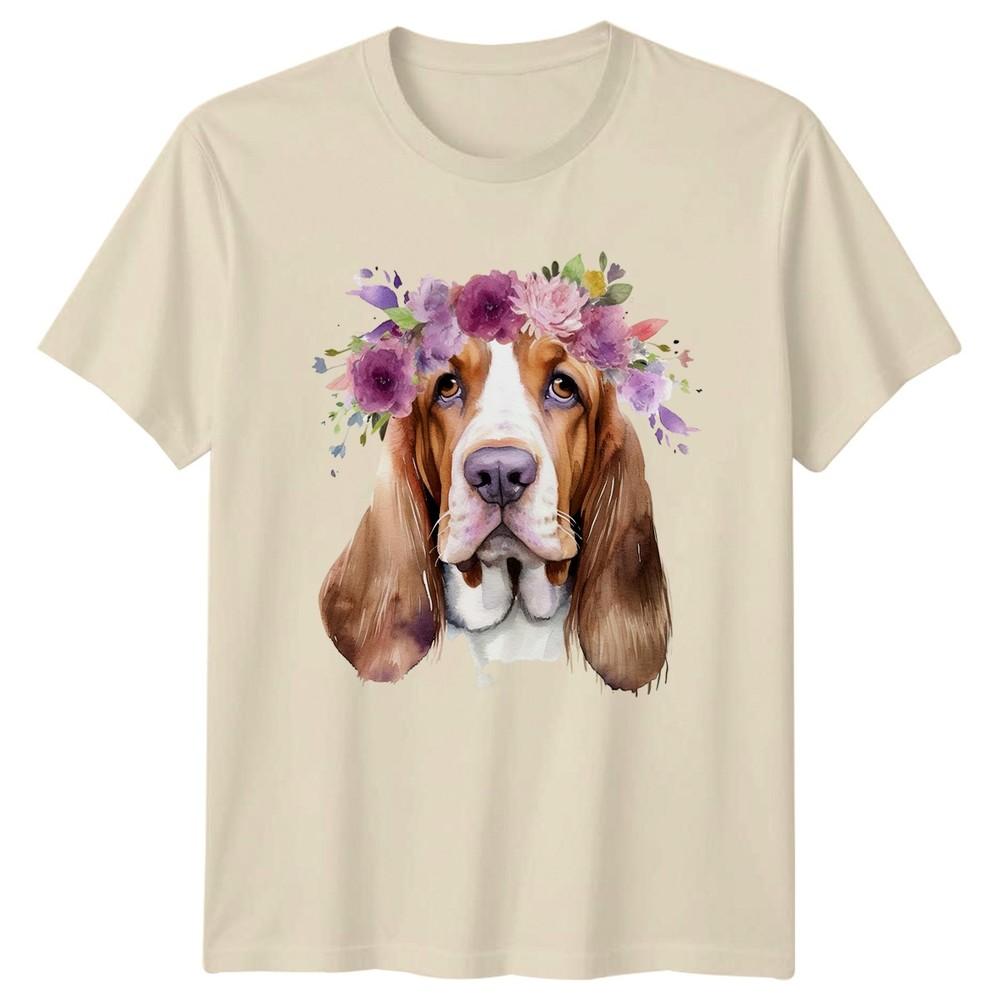 Just A Girl Who Loves Her Unisexs TShirt Basset Hound Dog Mothers Day