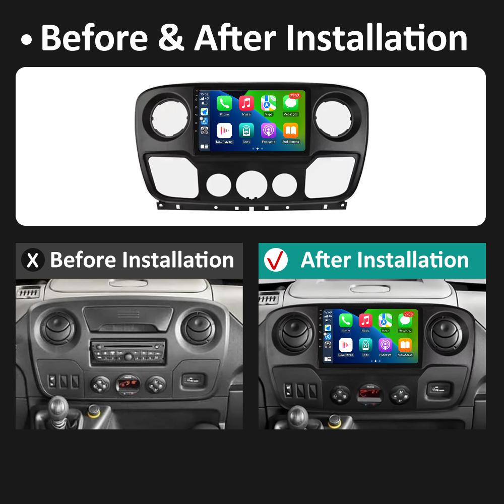 For Renault Master Lll 3 2011 - 2021 GPS Navigation Car Radio Video Multimedia Player Android 14 WIFI Wireless Carplay Head Unit