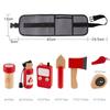 Kids Wooden Simulation Tool Firefighter Waist Bag Set Pretend Play Toy Role Playing Children's Educational Toys 3-6 Year Old