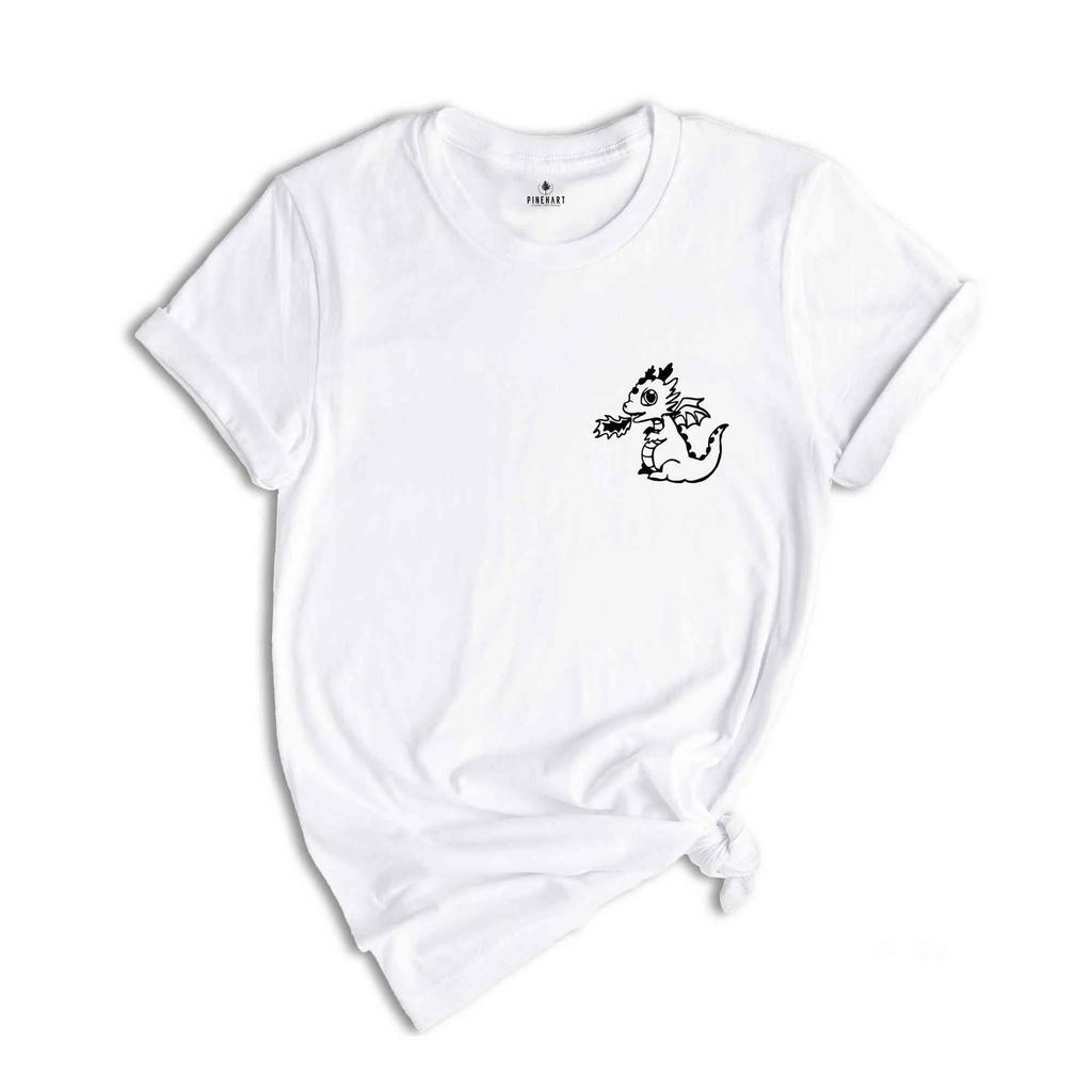 Cute Pocket Dragon Shirt, Fire Breathing Dragon Shirt, Fantasy Shirt, Cute Mythi