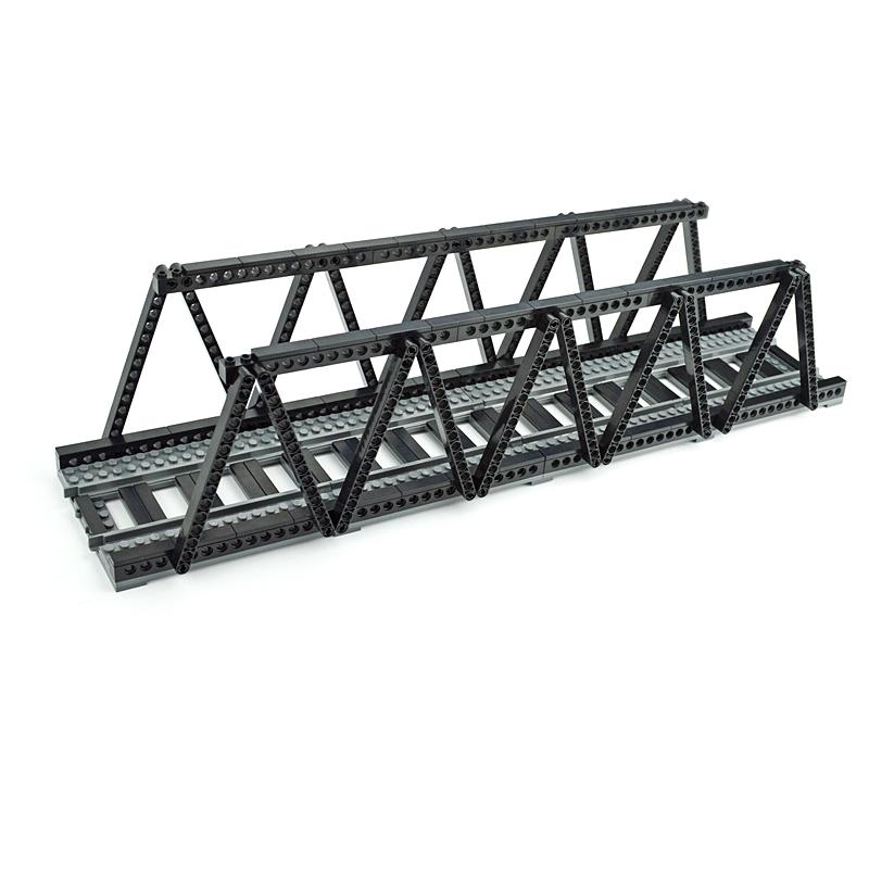City Train Buffer Strar Stop Parts Train Station Building Blocks MOC Technical Creative Bridge Leduo Assembles Particles Toys