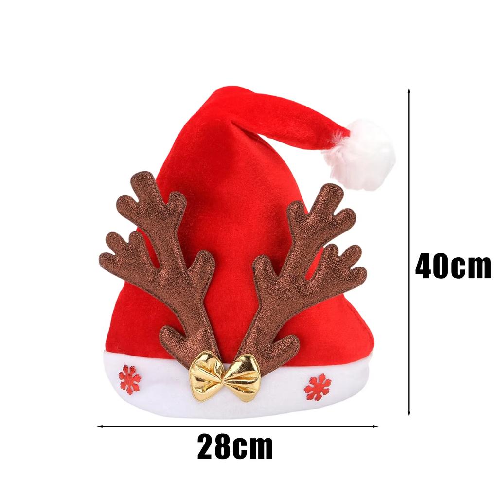 Deer Antler Hat Decorative Photography Props Hat Festival Gathering Hat Festive For New Year Christmas Party