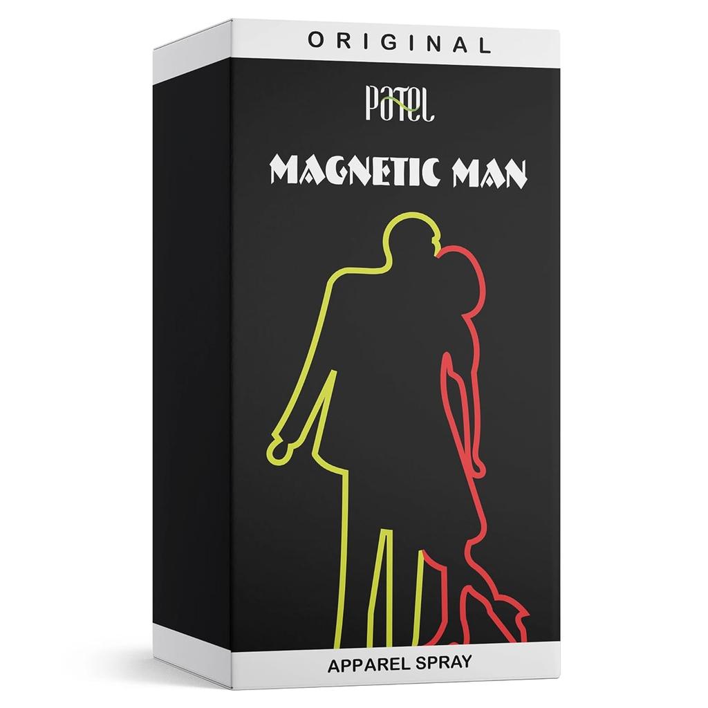 Patel Magnetic Uomo, Spray Profumo Floreale, Profumo Uomo Fragranza a Lunga Durata (50ml)