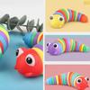 Fidget Slug Toy For Children 3D Colorful Sensory Slug Relieves Fun Decompression Toy Creative Twist Caterpillar Fidget Toys