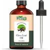 Organic Zing Clove Leaf (Syzygium Aromaticum) Oil | Pure & Natural Essential Oil for Skincare, Hair Care, Aroma & Diffuser - 118ml/3.99fl Oz