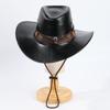 New Western Personality Edge Leather Sun Hat Camping Outdoor Beach Sun Hat
