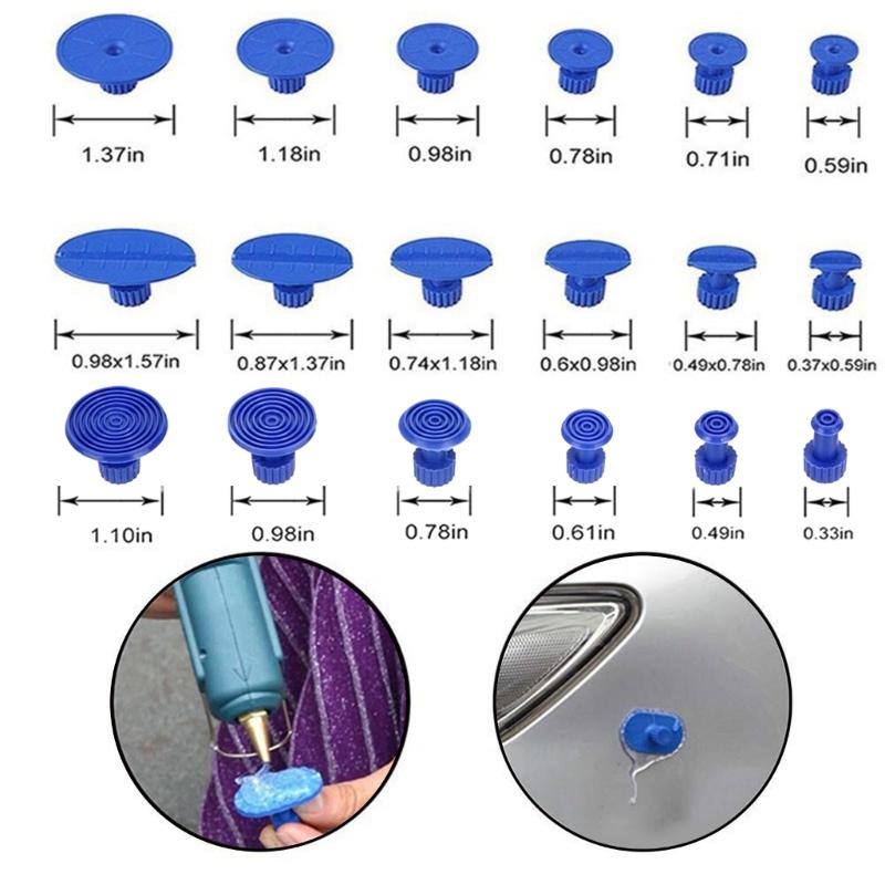 Verbesserter Auto-Dellenentferner, Karosserie-Dellenreparatur-Werkzeugsatz, Auto-Dellenzieher mit Hagel-Dellenentfernungsset für Autos