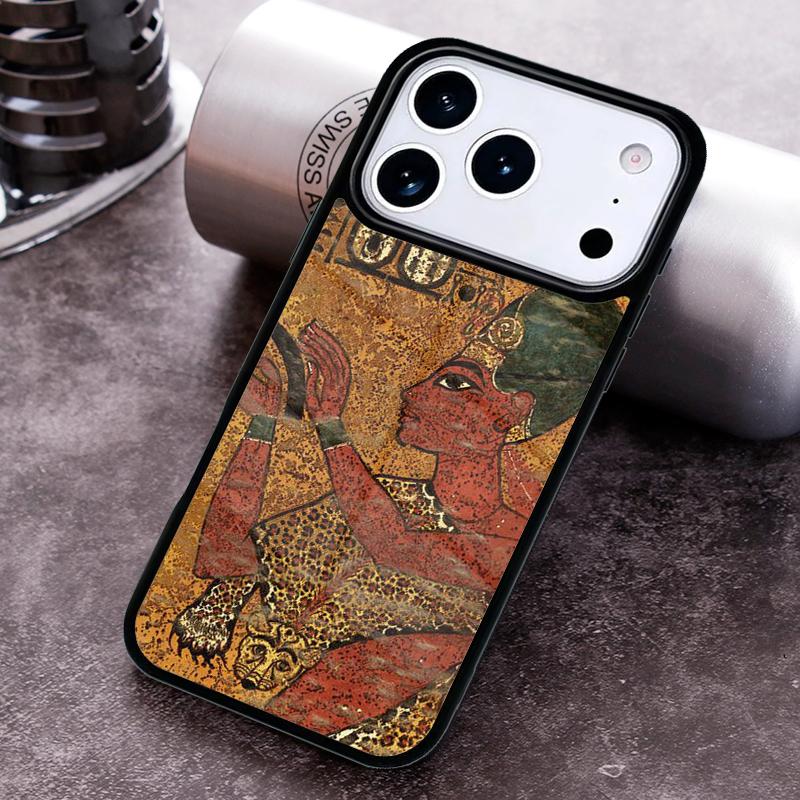 Egypt Mural Soft Phone Case For iPhone 17 16 15 14 13 12 11 Pro Max Plus 17Air Soft Silicone Cover