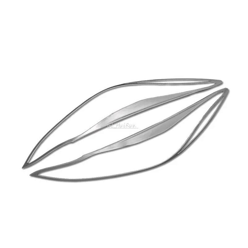 For Mazda3 Axela M3 2014 2015 2016 Chrome ABS Headlight Lamp Cover Exterior Trim 2pcs