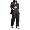 adidas Originals Denim Shirt Jacket Comfortable Fashion Versatile Casual Jacket Women Jackets Black JY8882