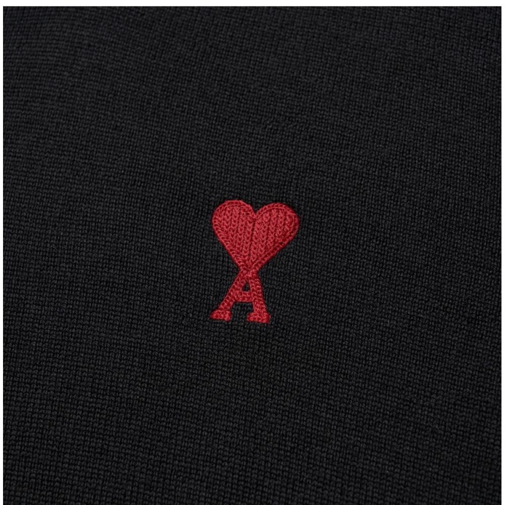 Ami Women S Knit Small Heart Logo bffkS111 Kn0025 001