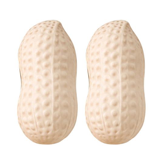 1/2/3 Peças Brinquedo Falso de Amendoim para Alívio do Estresse, Brinquedo de Aperto de Amendoim Gigante de Subida Lenta, Bola Anti-Estresse de Relaxamento Fidget Toy para Crianças Adultos