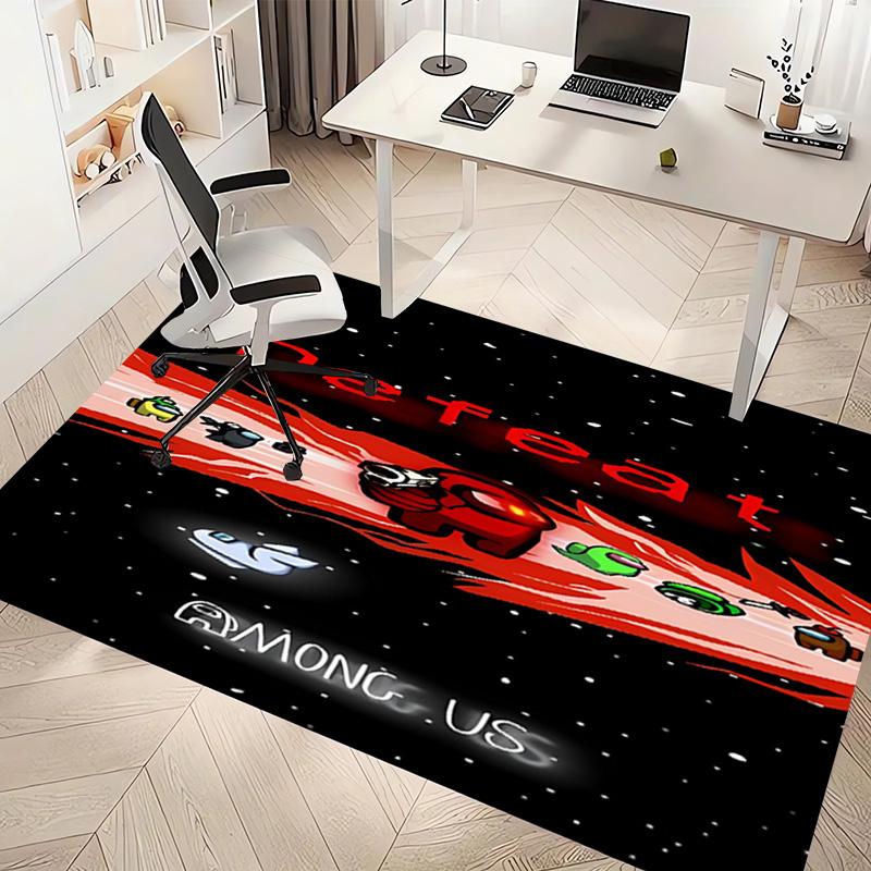 Among Us Print Area Rug - Soft,Washable Non-Slip Indoor Mat,Living Room,Home Office Decorative Rug