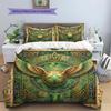 Legendary Mural Pattern Bedding Quilt Set Quilt Cover Pillowcase Home Decoration Birthday Gift (1 * Duvet Cover + 2 * Pillowcase, Without Core)