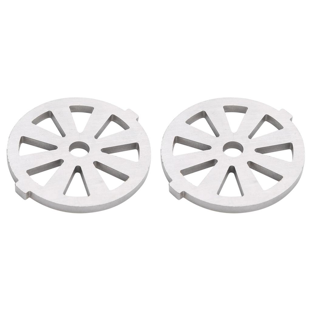2 Stück Fleischwolfmesser 304 Edelstahl Schneidscheibe 7mm 0.3in ID für 5# Typ B Fleischwolf