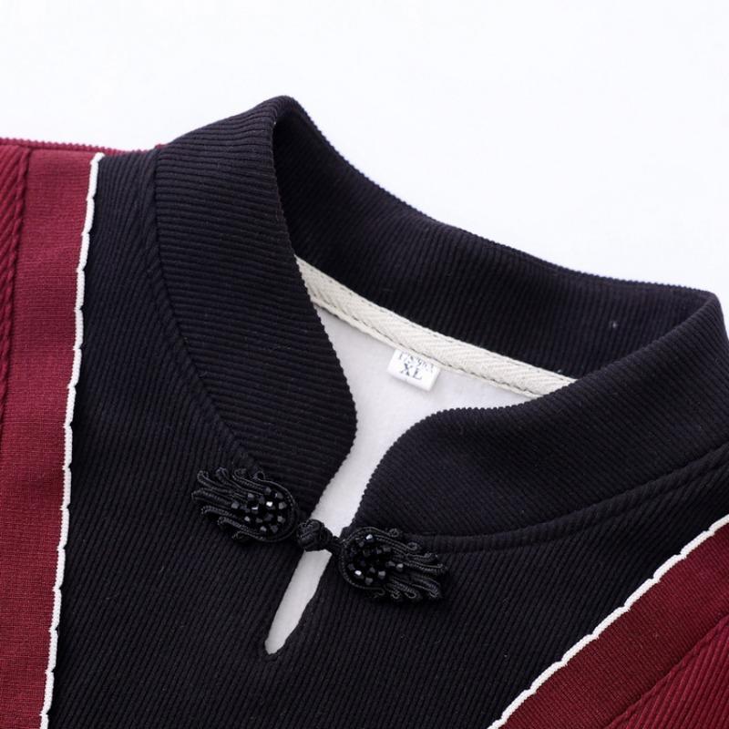 Mom Spring and Autumn Medium Bottom Shirt Long Sleeve Shirt New Medium Elderly Simple Knitted Sweater