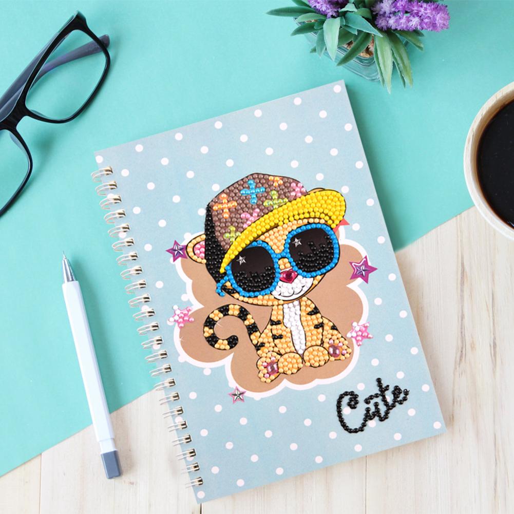 50/60 Pages Diamond Painting Notebook DIY 5D Rhinestone Drawing Diary Books Diamond Painting Creative Notepad Kids Craft Gift