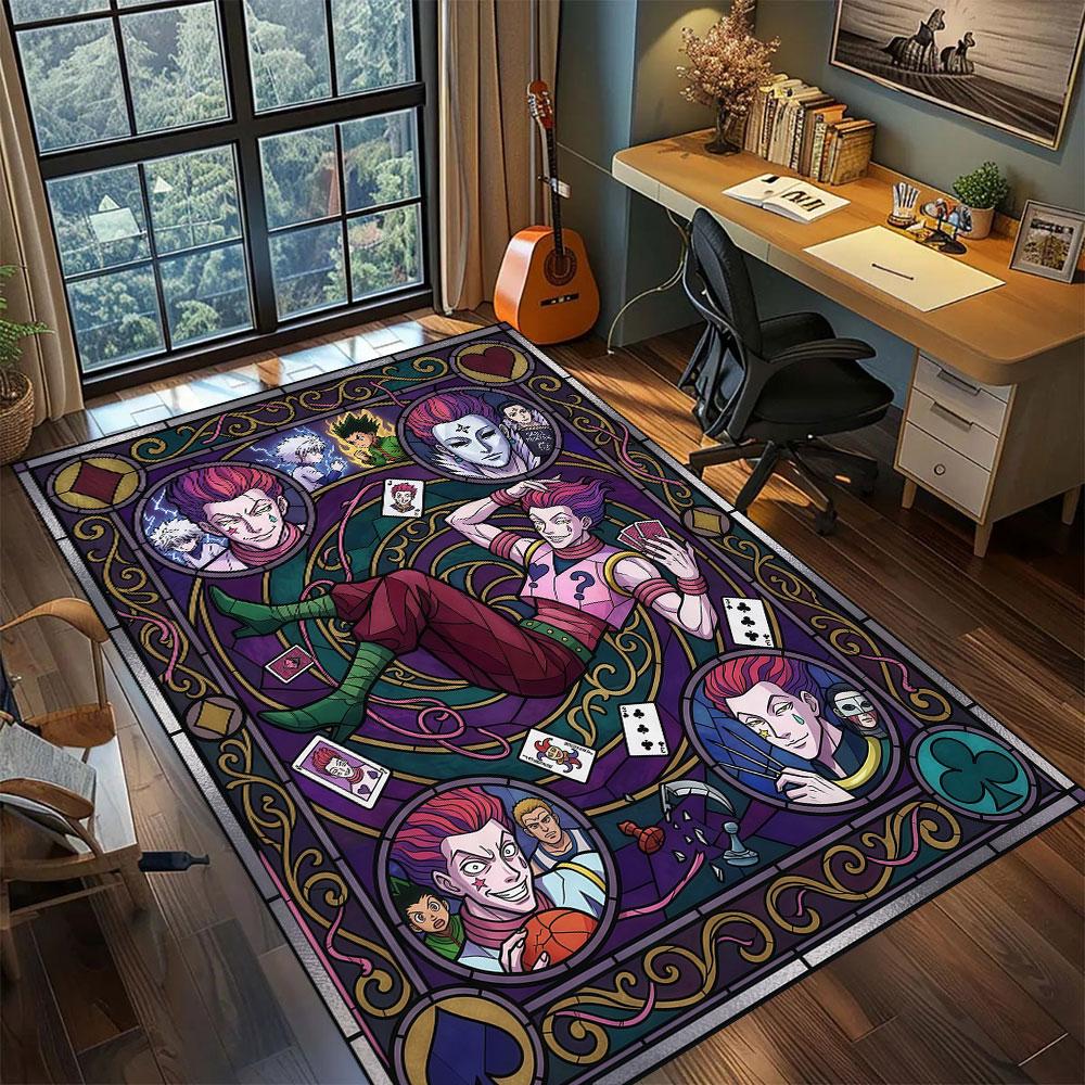 Hunter Anime Character Carpet for Living Room Bedroom Home Decor Cool Movie Mat Play Floor Mat