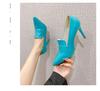 35-42 Women Shoes Pointed Toe Pumps Patent Leather Dress High Heels Boat Shoes Wedding Shoes
