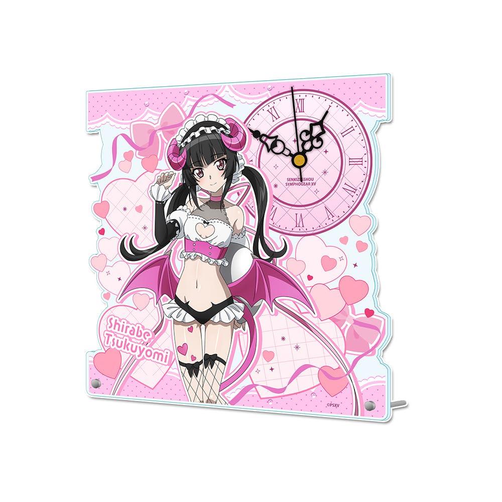 Senki Zesshou Symphogear XV Цукуёми Сирабе Оригинальные Акриловые Настольные Часы Маленький Демон Официантка