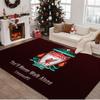 1PC rug Football Liverpool Crest Carpet, Chair Rug,Area Rug for Office Bedroom living rooms bedroom, Doormat decor Christmas fan gifts