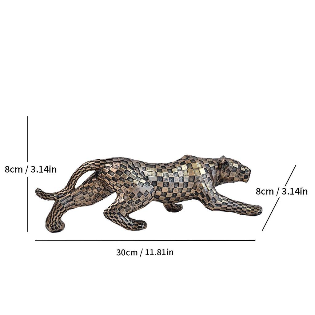 Modern Minimalist Mosaic Cat Figurine for Home or Office Decor