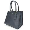 Used COACH Handbag Crosby Carryall F14928 leather Navy 2WAYShoulder