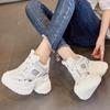 Inner Height Increase 12 New Breathable Dad Shoes Thick-soled Mesh Small Sports and Leisure Shoes A