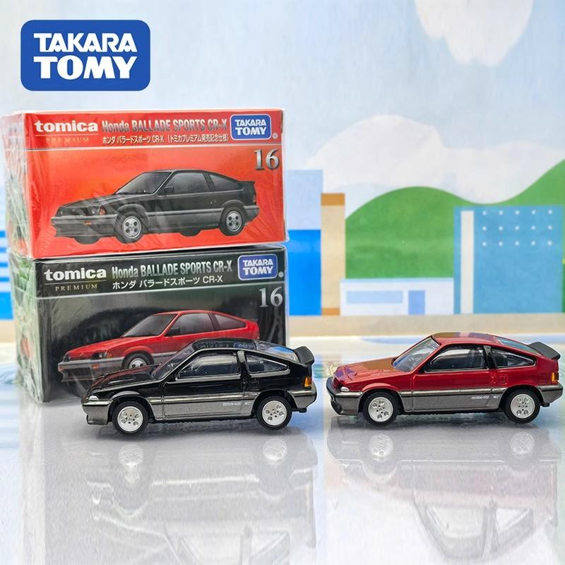 Takara Tomy Tomica Premium 16 Honda Ballad Sports CR-X Mini Car Alloy Car Diecast Model Replica Series Children Gifts Boy Toys