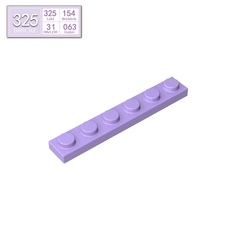 BRICKE 1x6 Thin Plate for Lego 3666 Compatibility – Loose MOC Building Blocks