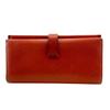 HERMES Long Wallet Tri-fold Epsom Bearn Dupri Purse Orange Epsom Women Used