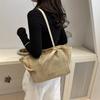 Chic Korean Style Woven Tote Bag For Women Trendy Casual Large Capacity Design