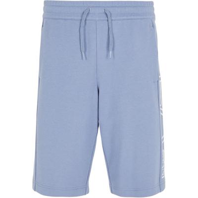 EA7 SS24 Solid Logo Trim Lace-Up Casual Shorts Men Shorts Blue 6RPS54-PJSHZ-1531