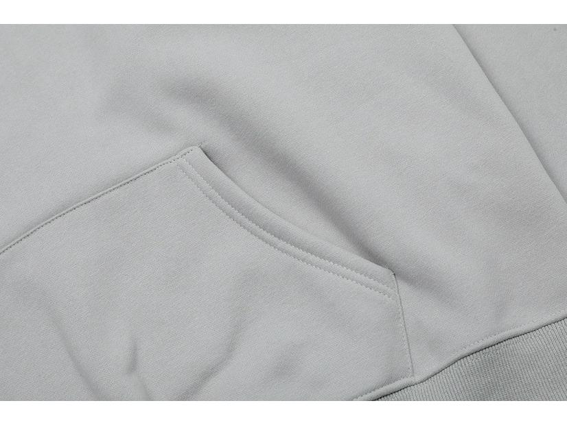 High Street Trend Brand ESSENTIALS Fleece-Lined Heavyweight Flocked Letter Hoodie for Men & Women