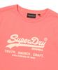 Syupeodeulai W Vintage Logo Crop T-Shirt Coral