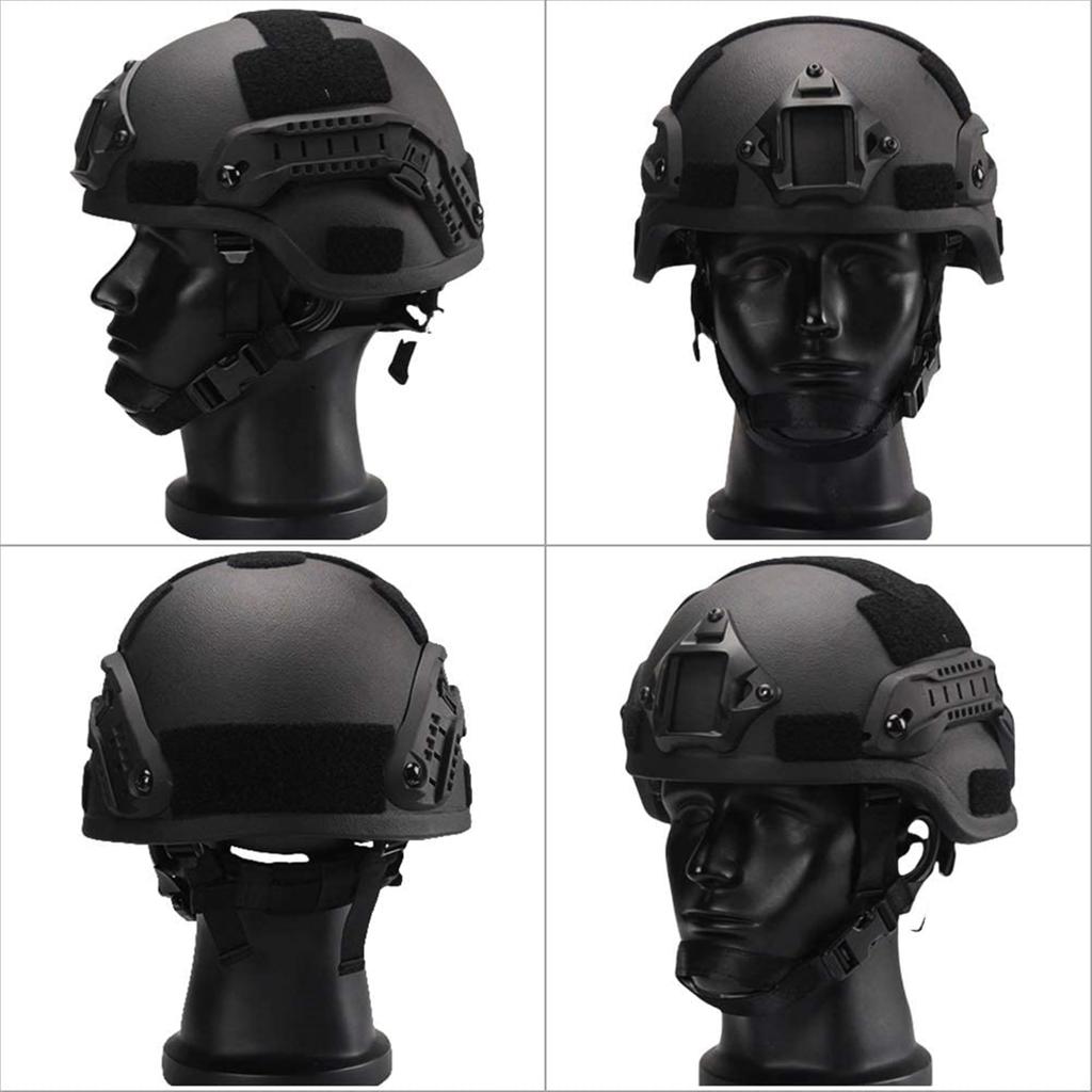 T.D.Well MICH 2000 SWAT Tactical Helmet for Kids, Black (Head Circumference: 53-57cm)