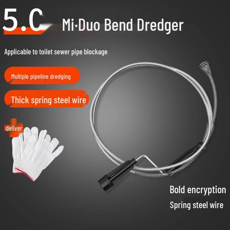 

Универсальный инструмент для прочистки засоров канализации, туалетов и кухонных труб.