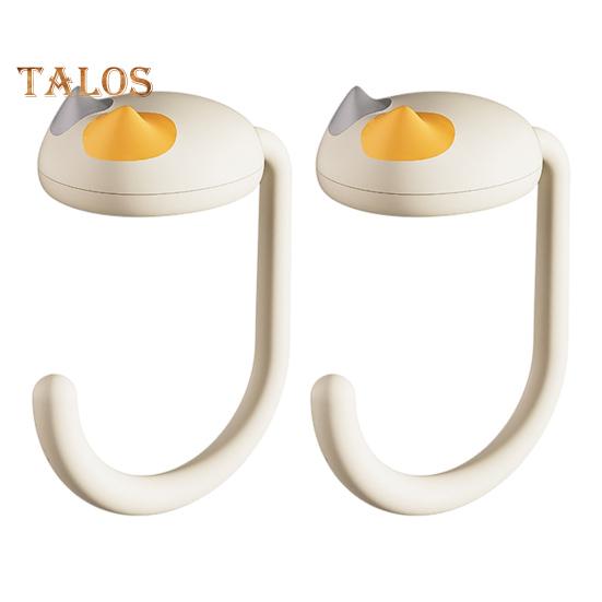 

1/2шт крючки для стола вешалки для сумок забавный дизайн кота прочные несущие нагрузку простые в установке держатели для сумок крючки для сумок на столе 2pcs белый