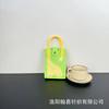 Sommer Damen Niedliche Mini-Tasche Vielseitige Mode Handytasche Cartoon Gestrickte Handtasche Umhängetasche Umhängetasche