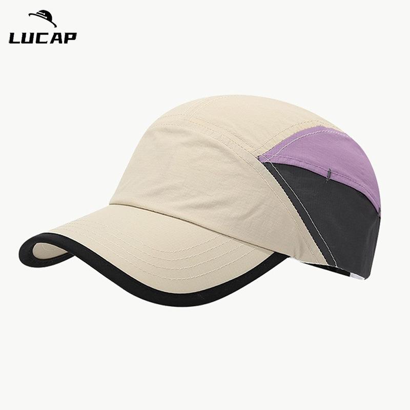 Quick-drying waterproof baseball cap Sports breathable sun cap Color matching cap Outdoor mountaineering sun protection cap