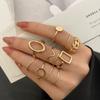 The  Fashion Punk Style 2S Cartoon Pearl Ring Set Is Perfect For Women To Wear Jewelry At Parties, Festivals And Gift Day